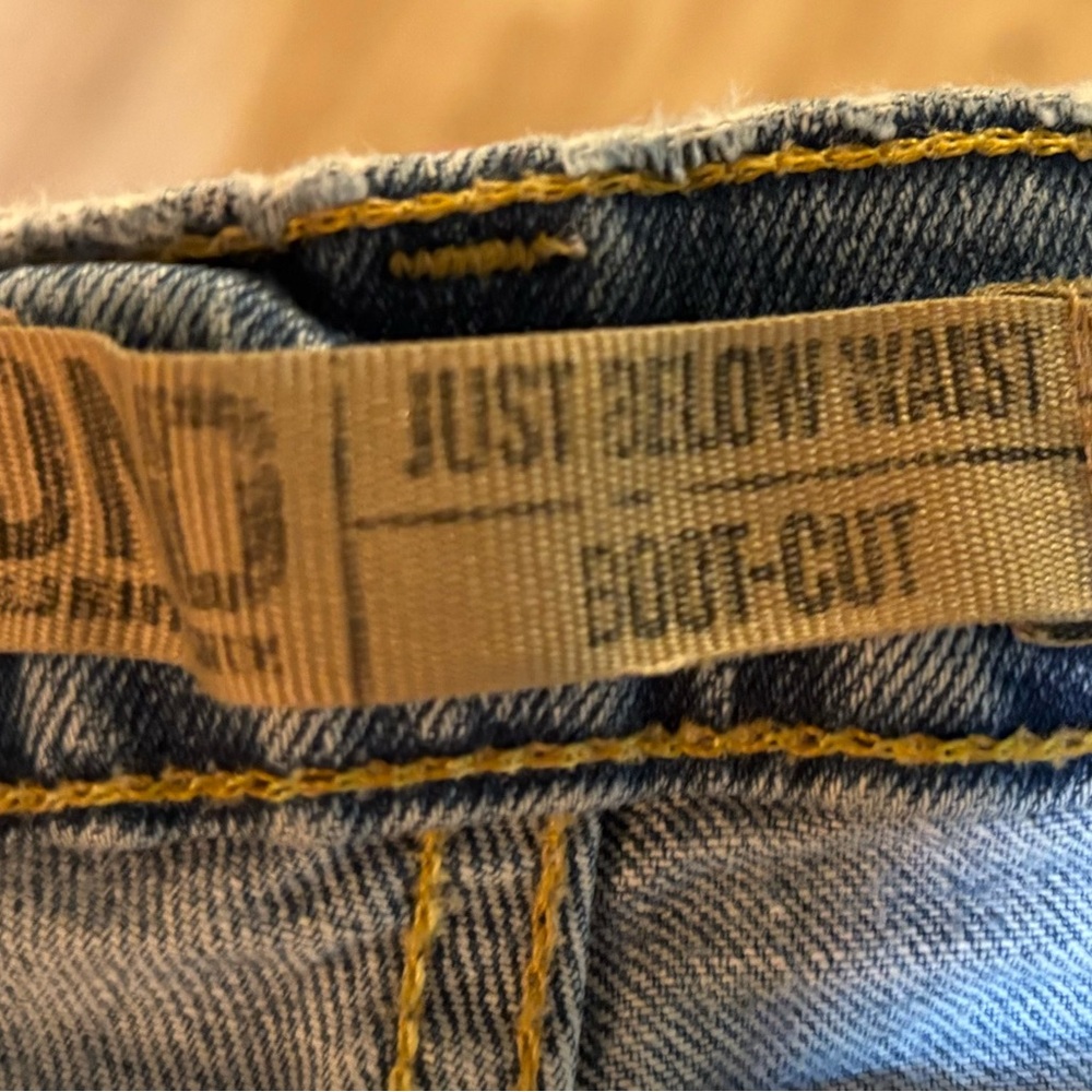 Blue Boot-Cut Jeans